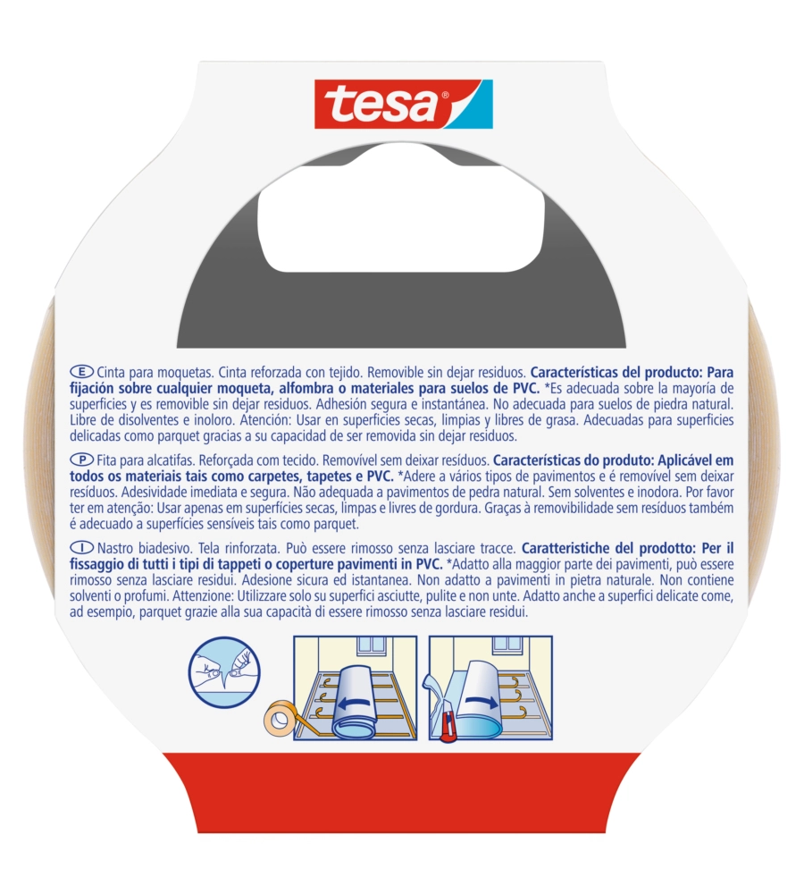 NASTRO BIADESIVO PER PAVIMENTI, 50 MM X 5 MT - TESA